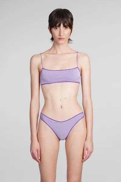 Mc2 Saint Barth Sadie Beachwear In Viola Viscose In Purple