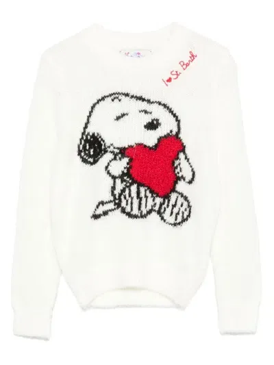 Mc2 Saint Barth Kids' X Snoopy Peanuts™ Princess Sweater In White