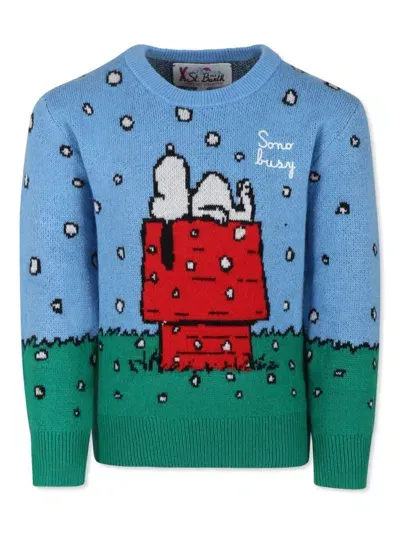 Mc2 Saint Barth Kids' X Snoopy Peanuts Sweater In Blue