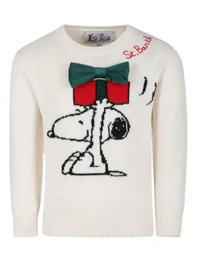 Mc2 Saint Barth Kids' X Snoopy Peanuts Sweater In White