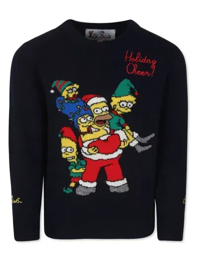 Mc2 Saint Barth Kids' X The Simpsons Sweater In Blue