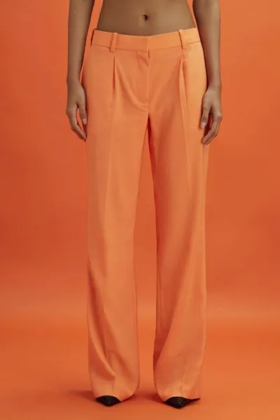 Mclaren F1 Wide Leg Trousers In Papaya