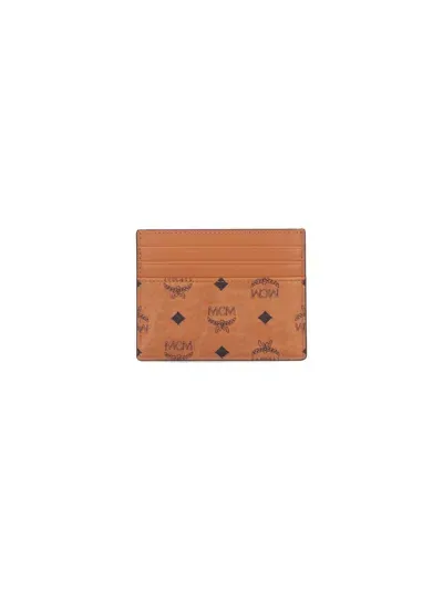 Mcm Card Holder In Brown