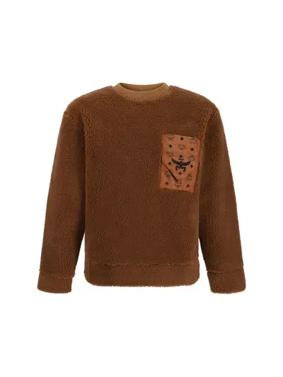 Mcm Sweatshirt In Cognac