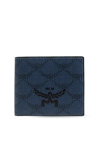 Mcm Visetos Printed Bi In Blue