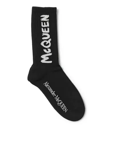 Mcqueen Socks Underwear In Black