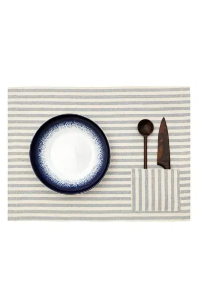 Meema Placemats Pocket Set Of 4 In Striped