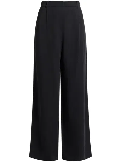 Mehtap Elaidi Pleated Trousers In Black