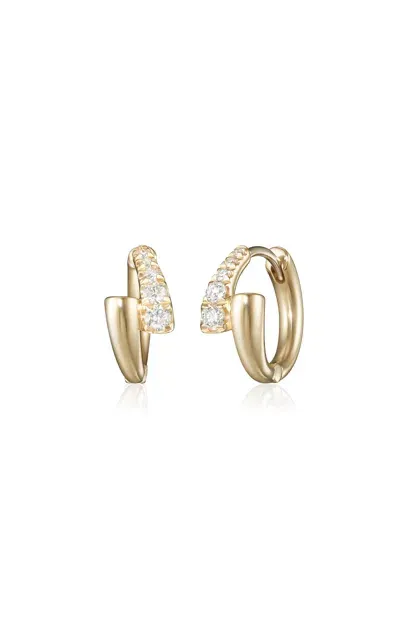 Melissa Kaye Lola 18k Yellow Gold Diamond Earrings