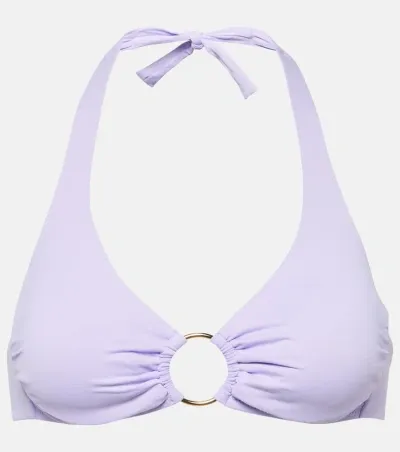 Melissa Odabash Brussels Ring-detail Bikini Top In Purple