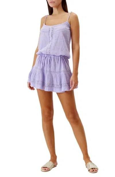 Melissa Odabash Kelly Cotton Dress In Purple