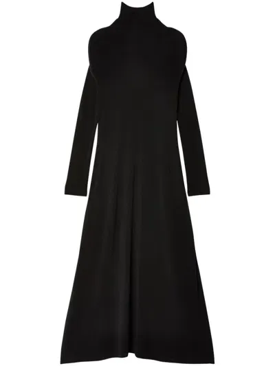 Melitta Baumeister Circle Shoulder Long Dress In Black