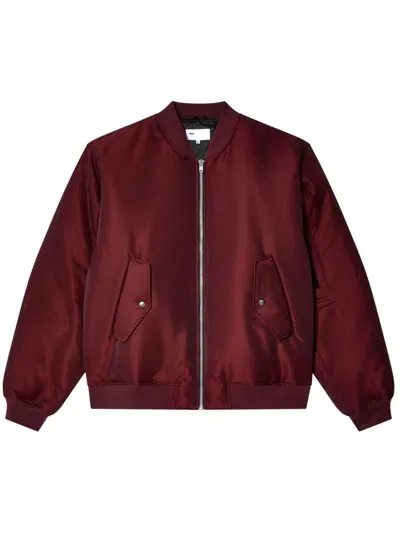 Melitta Baumeister Zip-up Bomber Jacket In Red