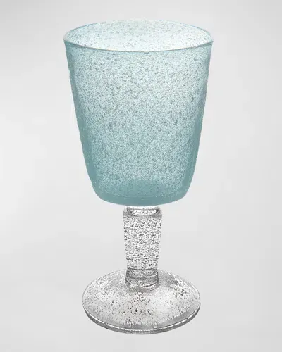 Memento 10 Oz. Wine Goblets, Set Of 6 In Light Blue