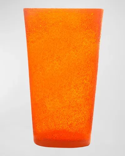 Memento 14 Oz. Highball Glasses, Set Of 6 In Orange