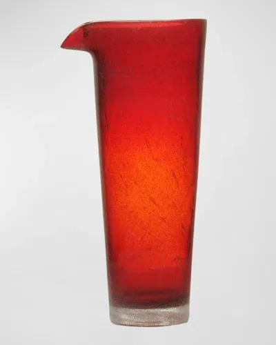 Memento Glass Jug, 34 Oz. In Red