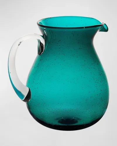 Memento Glass Pitcher, 54 Oz. In Petrol