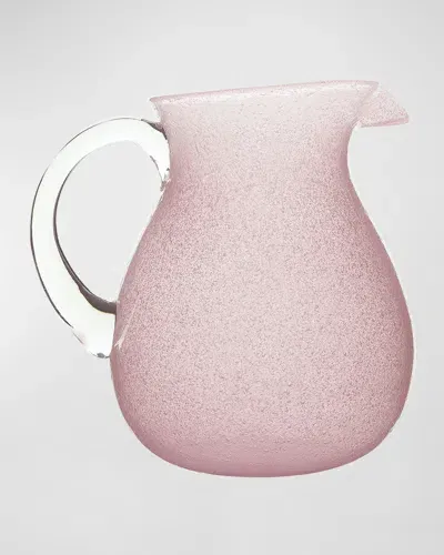 Memento Glass Pitcher, 54 Oz. In Pink