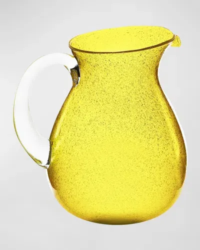 Memento Glass Pitcher, 54 Oz. In Yellow Transparent