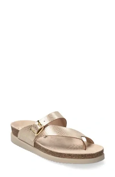 Mephisto Helen Toe Loop Sandal In Light Sand Havana 37512