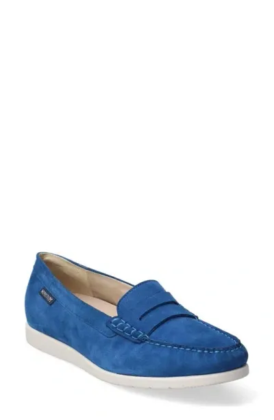 Mephisto Volga Penny Loafer In Denim