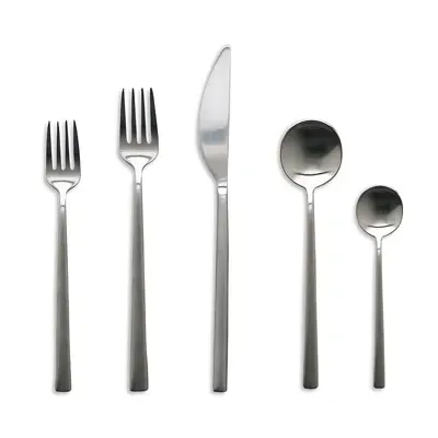 Mepra Modiva Ice 5-piece Flatware Set In Silver