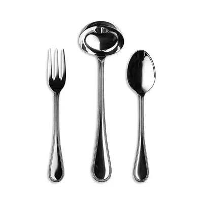 Mepra Pezzi Perla 3-piece Serving Set In Silver