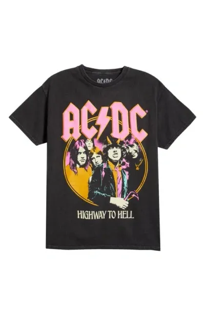 Merch Traffic Ac/dc Graphic T-shirt In Charcoal Grey