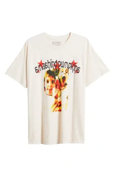 Merch Traffic Smashing Pumkins Siamese Dream Cotton Graphic T-shirt In Natural Pigment Dye