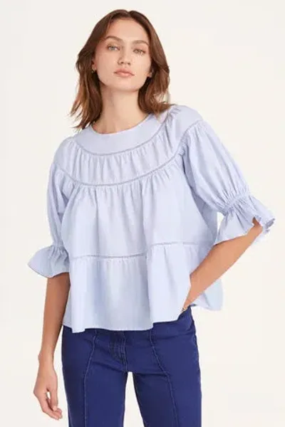 Merlette Sol Top In Lavender Blue