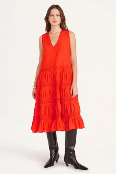 Merlette Wallis Smocked Dress In Flame