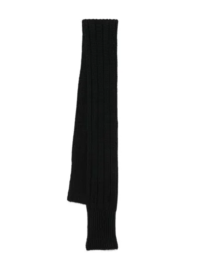 Meryll Rogge Ribbed-knit Scarf In Black