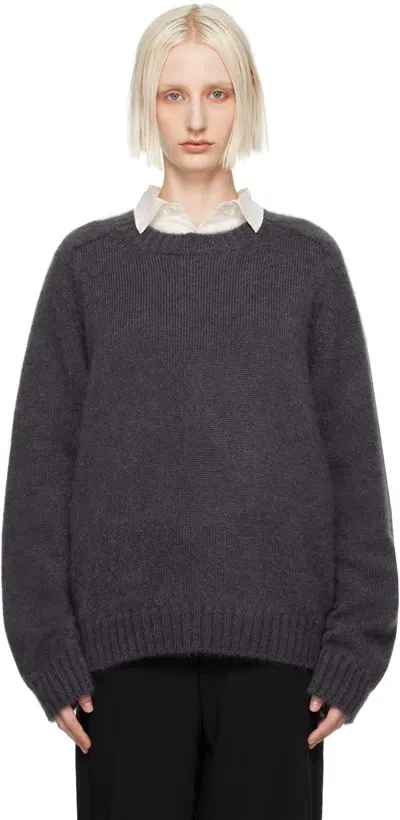 Meta Campania Collective Gray Jack Sweater In Asphalt