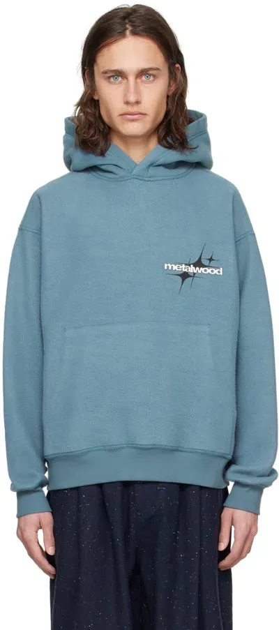 Metalwood Studio Blue Twinkle Hoodie In Mar Marine