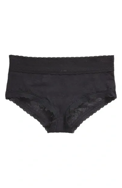 Meundies Allover Lace Hipster Briefs In Black Dead Flowers