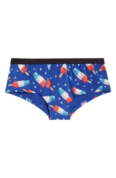 Meundies Cheeky Briefs In Patriotic Pops