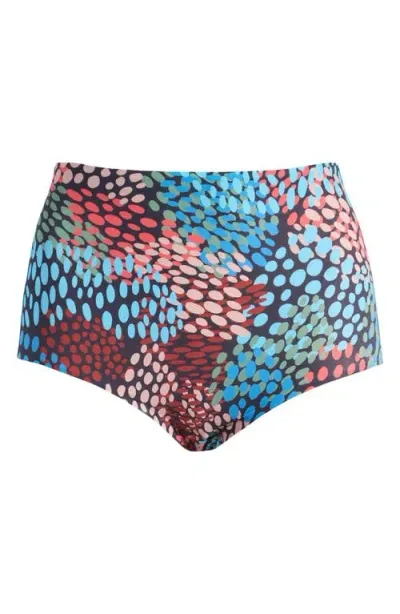 Meundies Dreamseam High Waist Shortie Briefs In Painted Dots