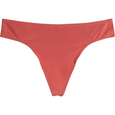 Meundies Dreamseam Thong In Dusty Cedar