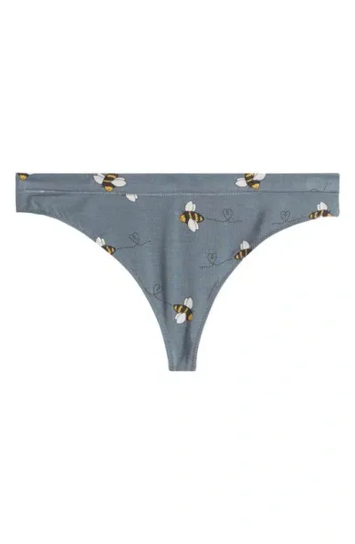 Meundies Feelfree Thong In Let It Bee