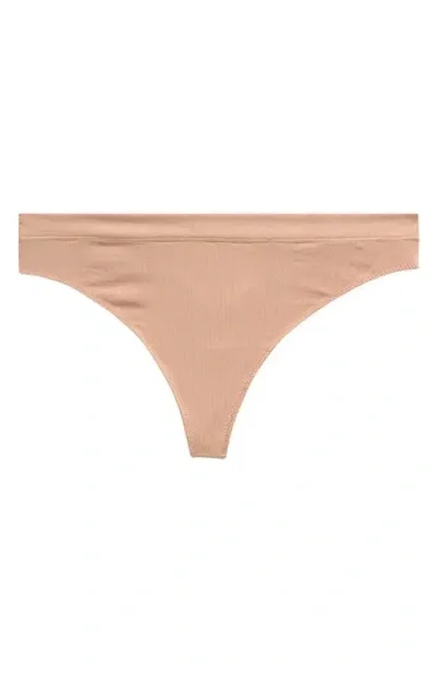 Meundies Feelfree Thong In Sand Dune