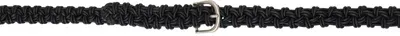 Mfpen Black Braided Leather Belt