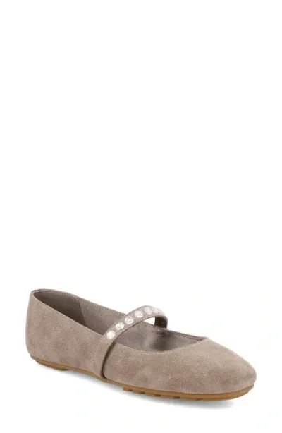 Mia Karolin Mary Jane Flat In Stone