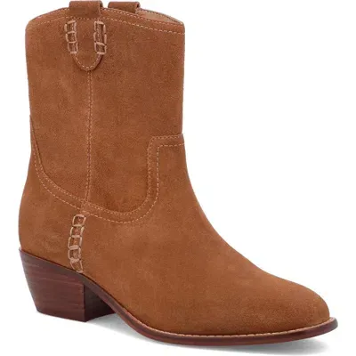 Mia Lauryn Western Bootie In Tan