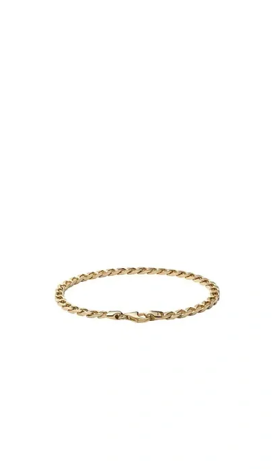 Miansai 4mm Cuban Chain Bracelet In Metallic Gold