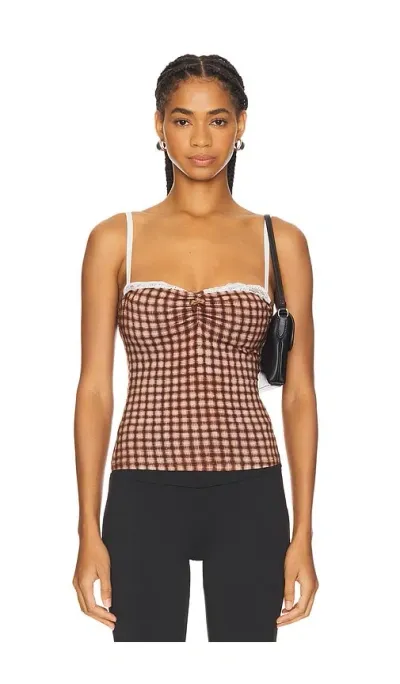 Miaou Enzo Top In Brown