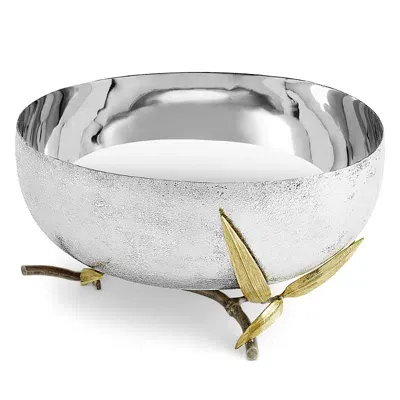 Michael Aram Zen Garden Medium Bowl In Silver