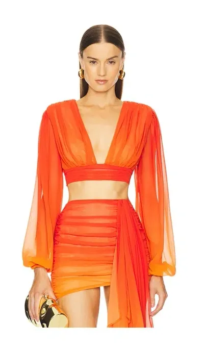 Michael Costello X Revolve Adia Top In Red Ombre