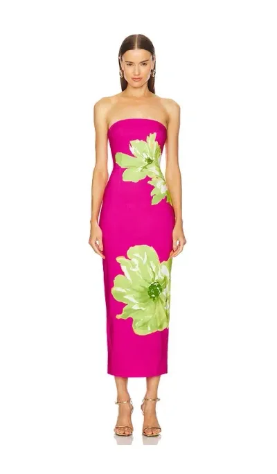 Michael Costello X Revolve Joselyn Maxi Dress In Pink Sunburst Floral