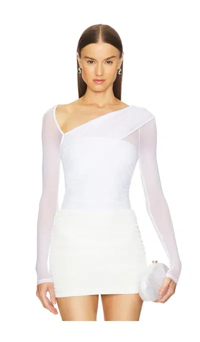 Michael Costello X Revolve Mamie Bodysuit In White