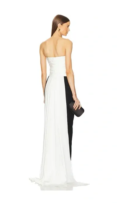 Michael Costello X Revolve Sabine Gown In Black,white